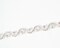 3/8" Crystal Rhinestone Fashion Trim 1 Yard Silver Chain Trim